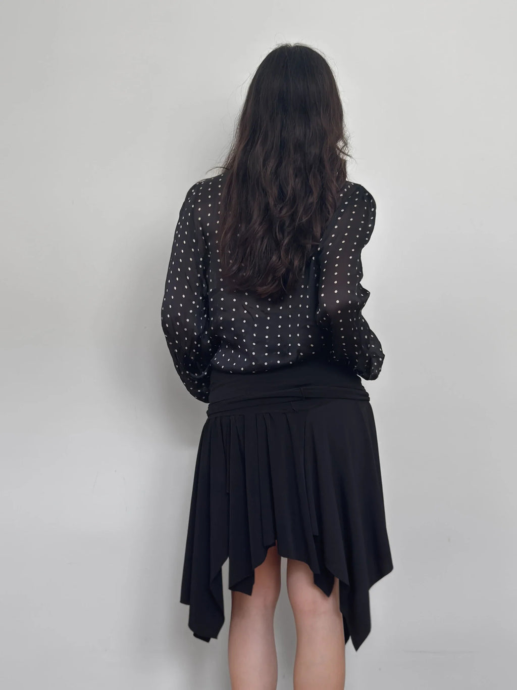 Polka Dot Silk Shirt