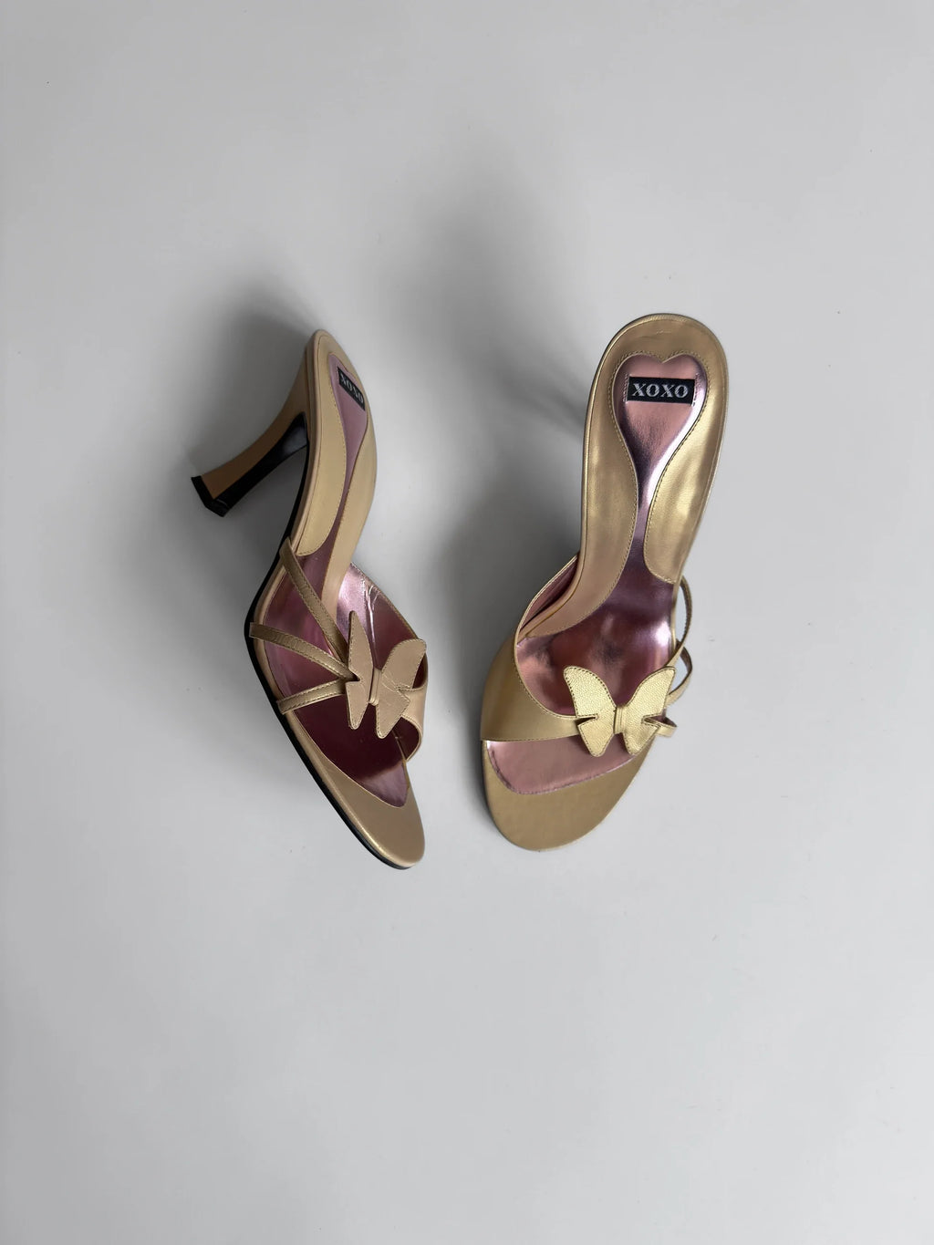 Butterfly Heeled Mules