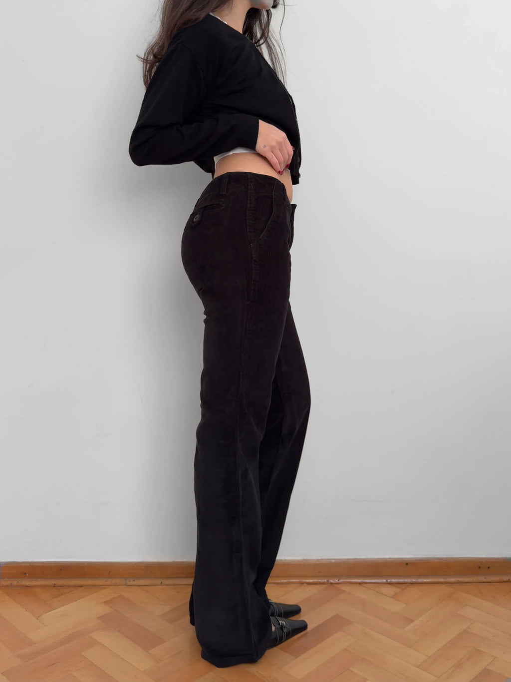 Black Velvet Trousers