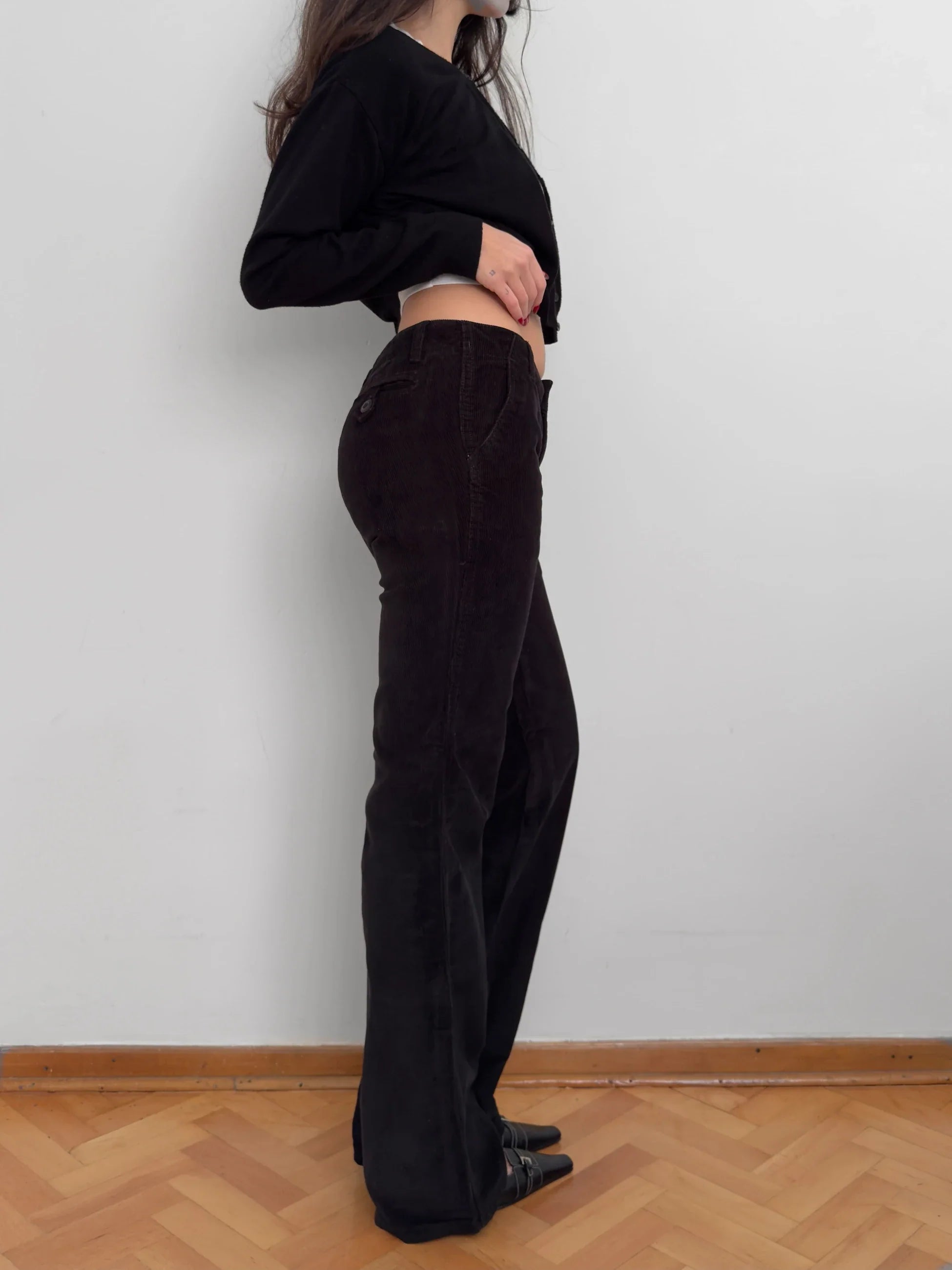 Black Velvet Trousers