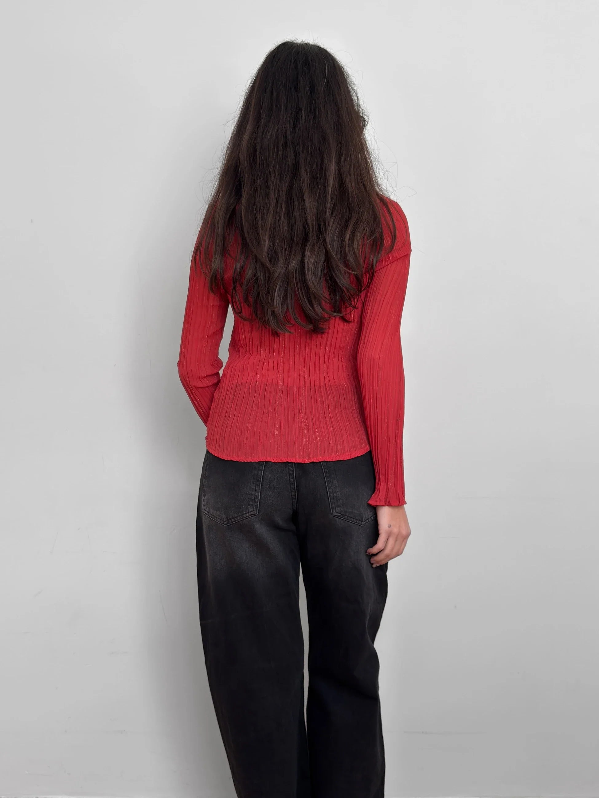 Pleated Chiffon Shirt