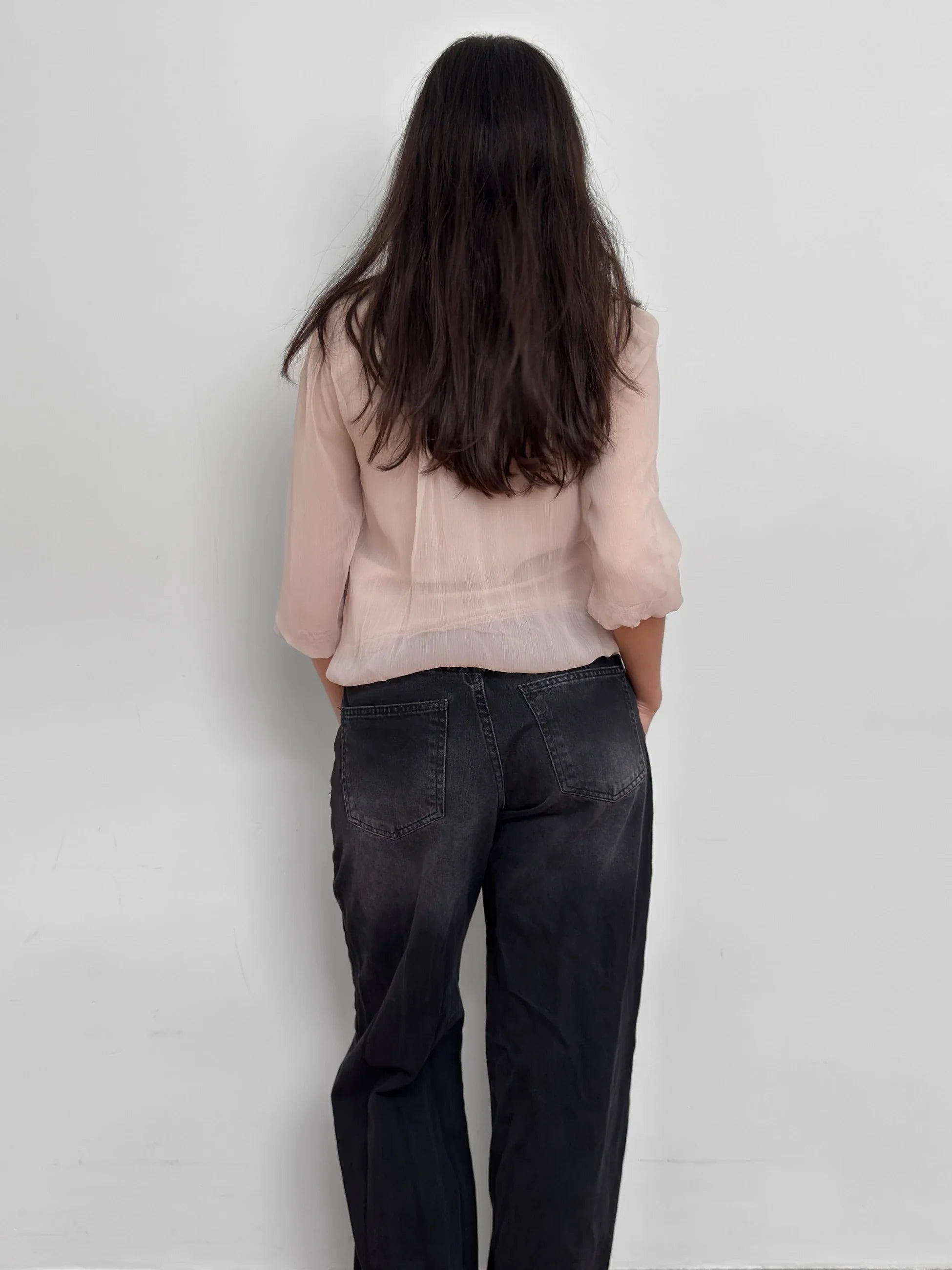 Powder Pink Tulle Cardigan