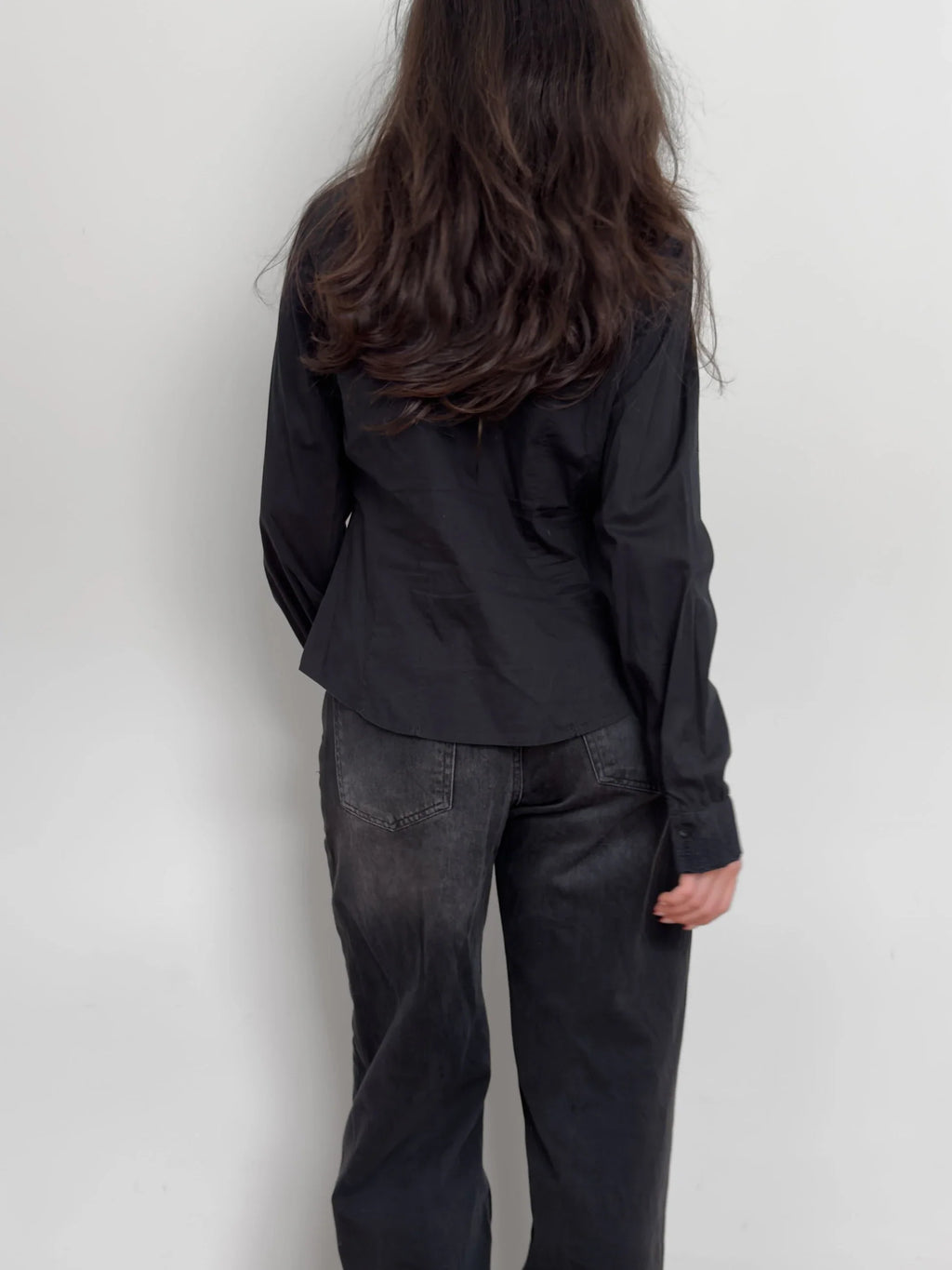 Black Eyelet Shirt