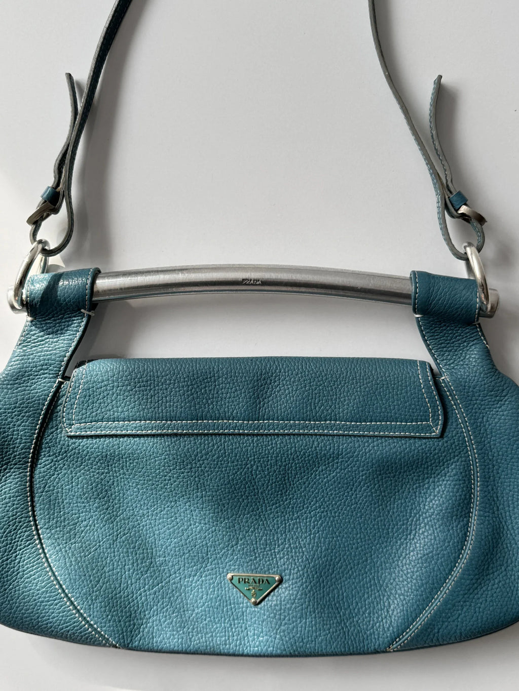 Blue Prada Bag