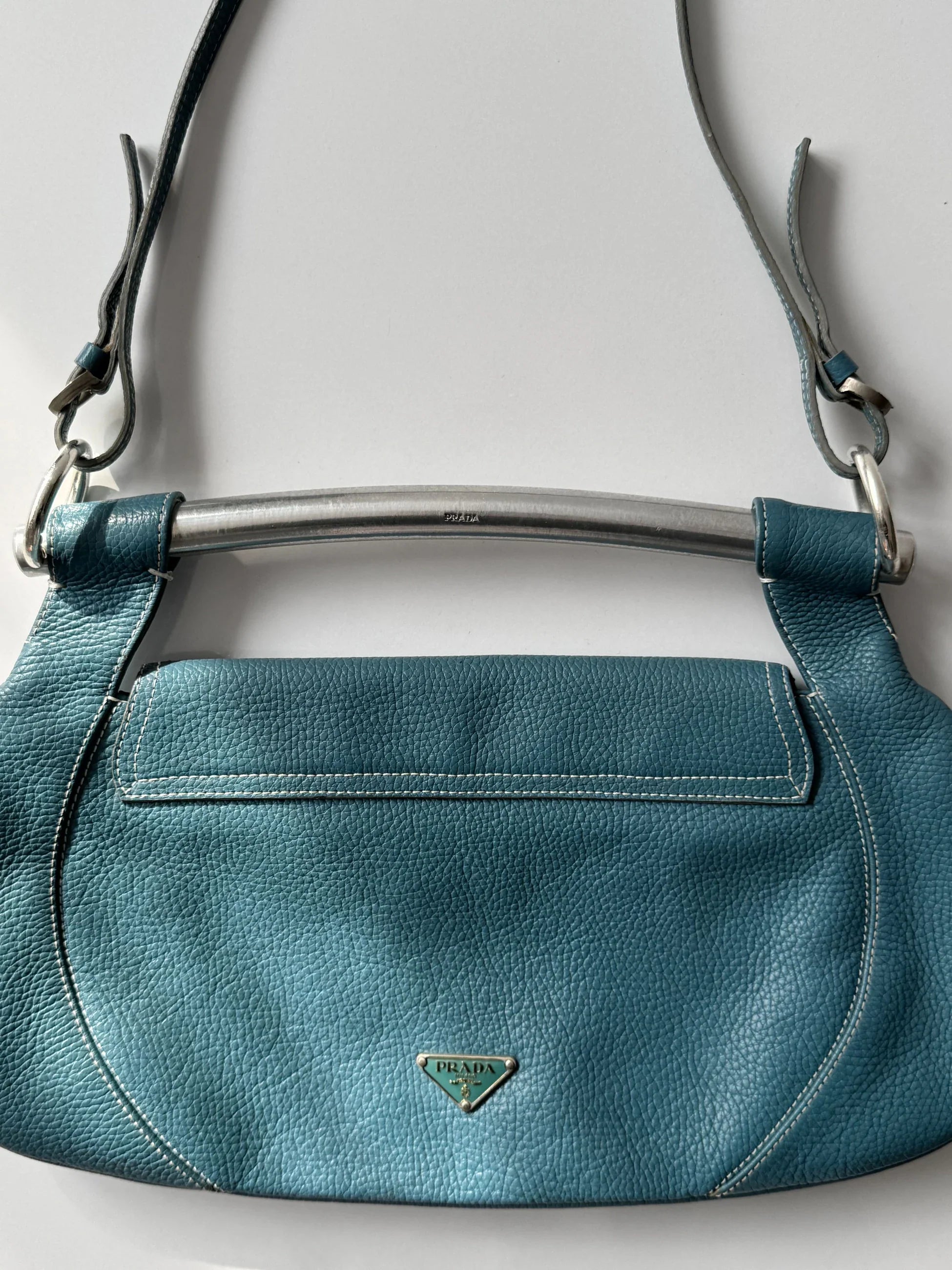 Blue Prada Bag