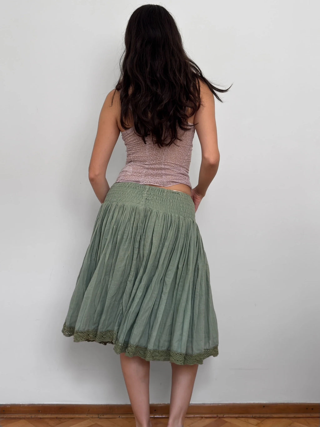 Green Midi Skirt