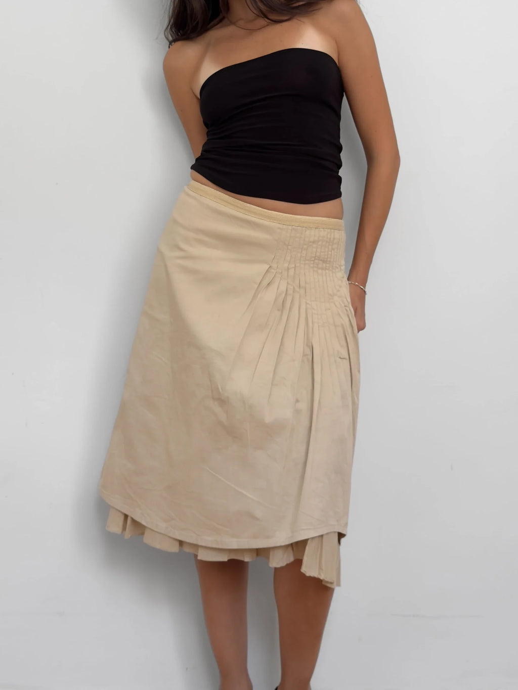 Vakko Draped Skirt