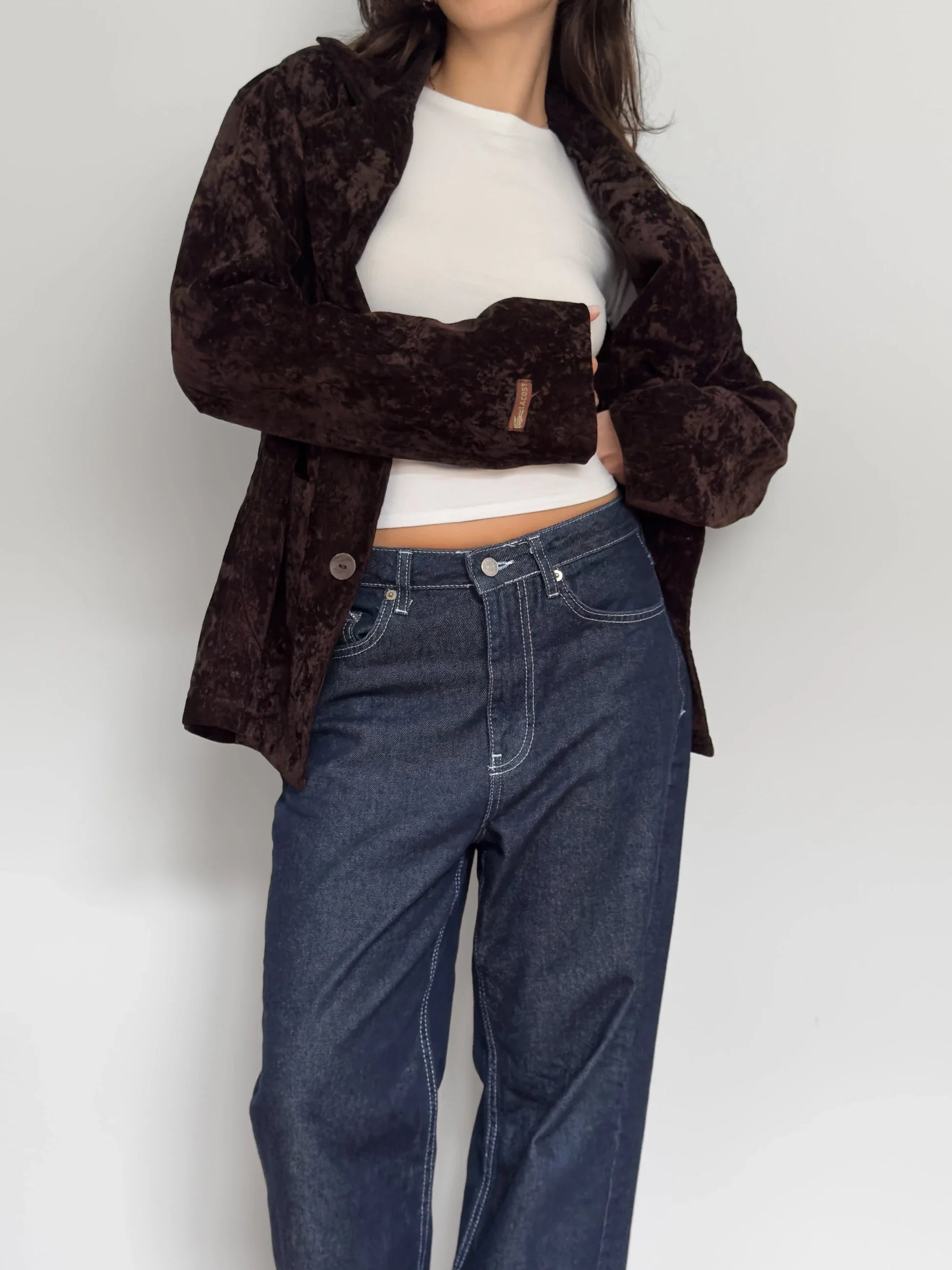 Brown Velvet Blazer