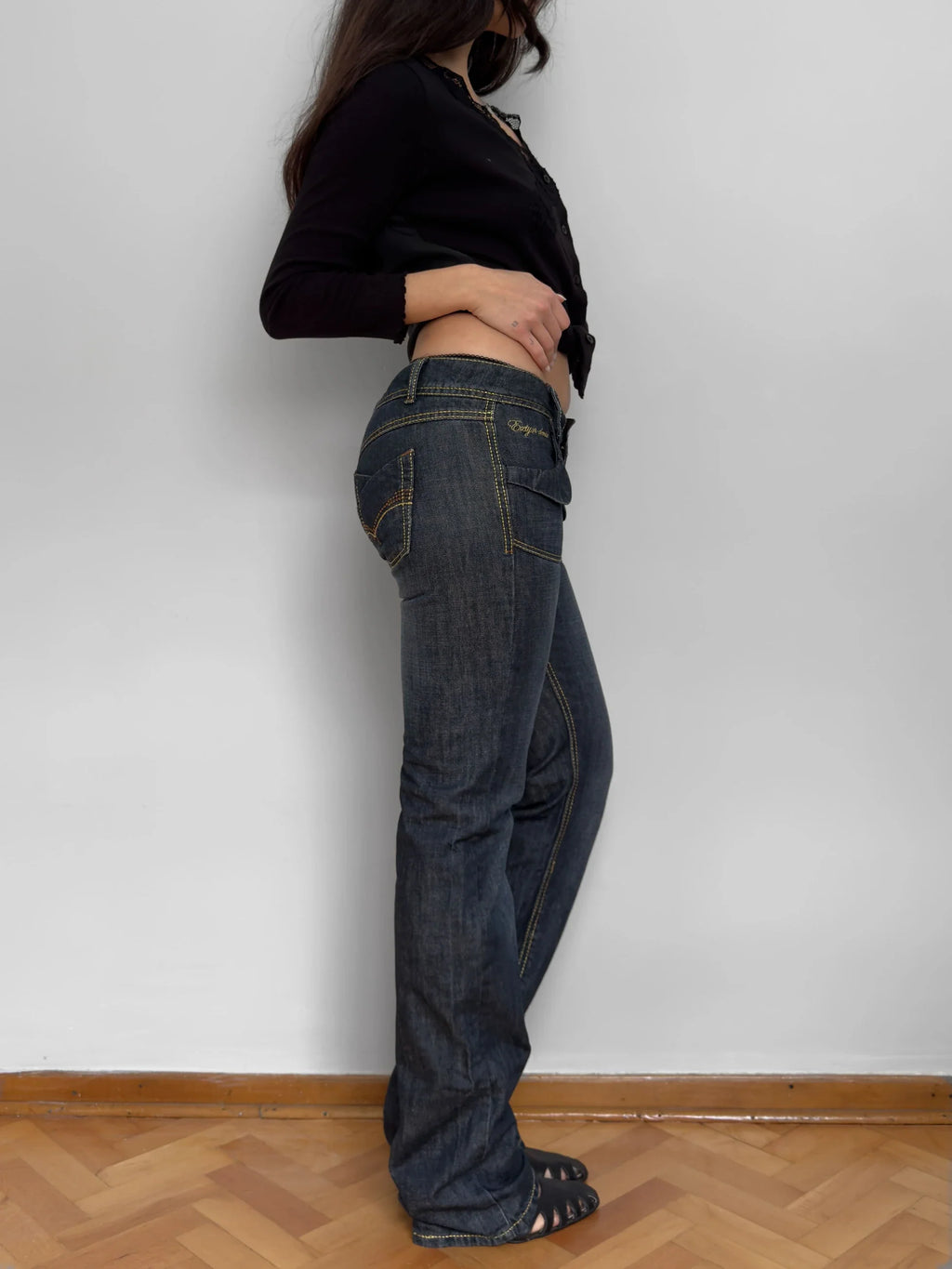 Pocket-Detailed Jeans