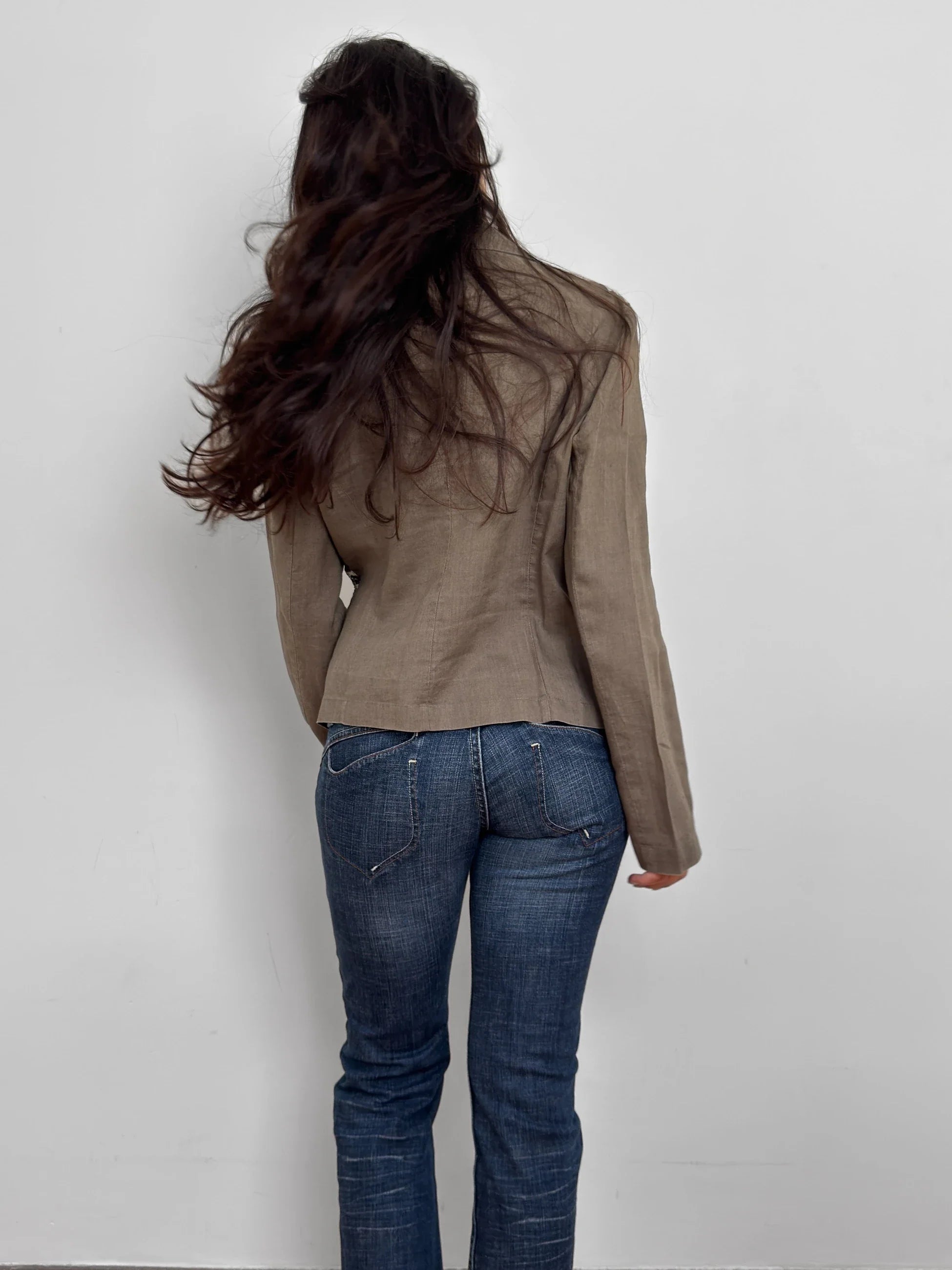 Green Linen Jacket