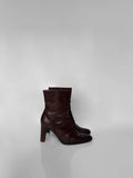 Brown Leather Ankle Boot