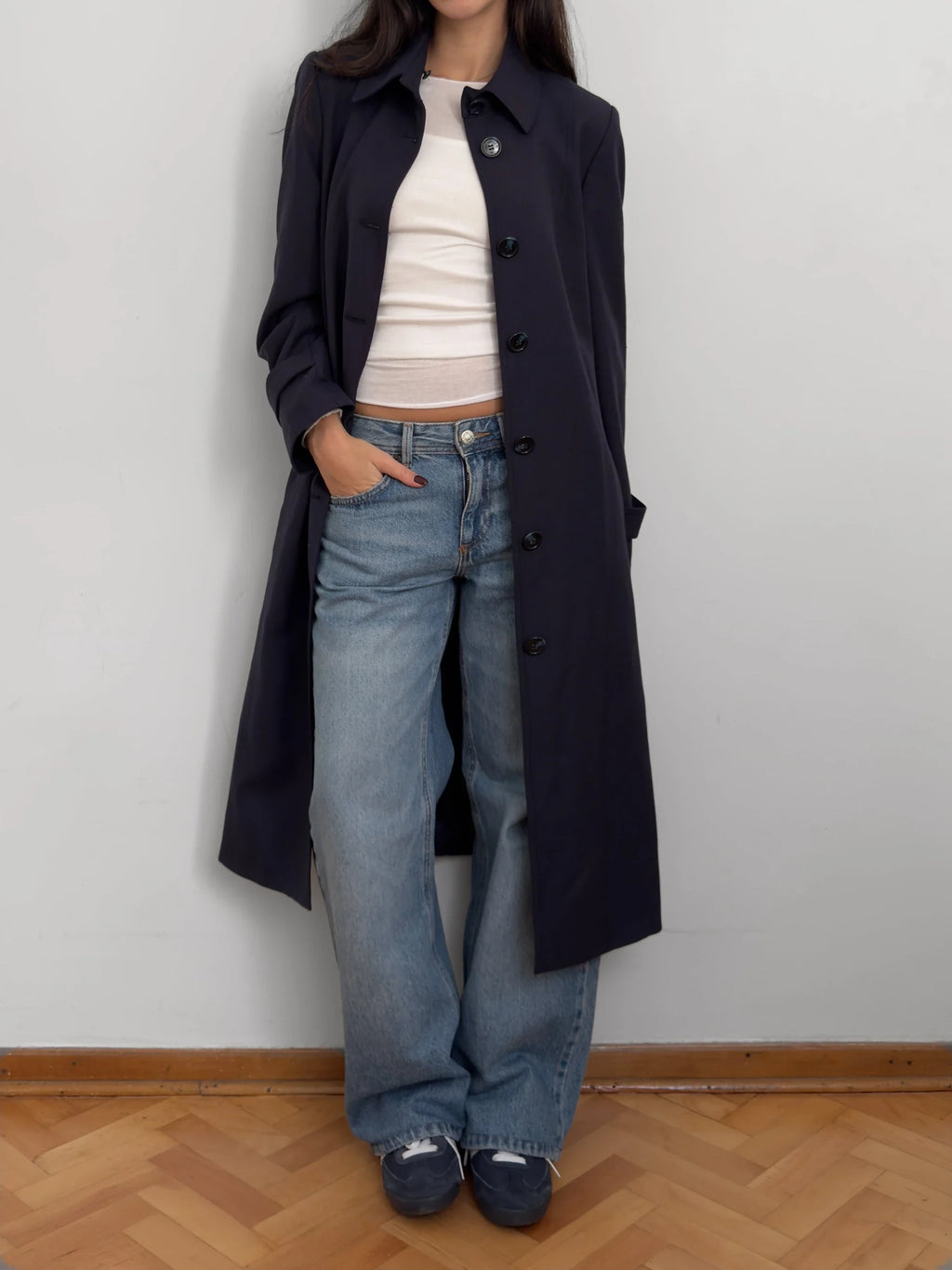 Navy Trench Coat