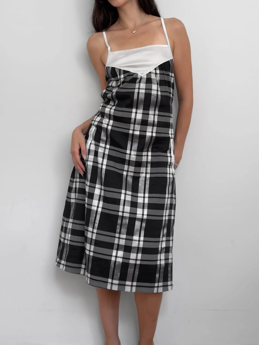 Satin Midi Dress