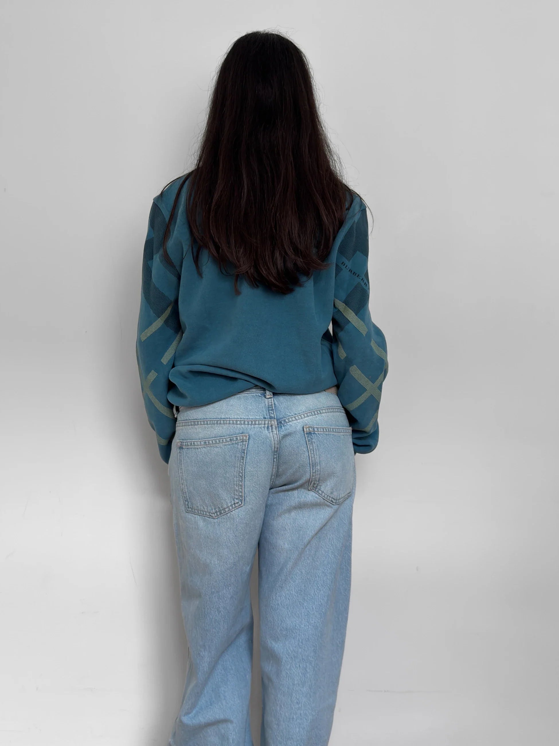 Blue Burberry Sweater