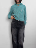 Blue Wool Sweater