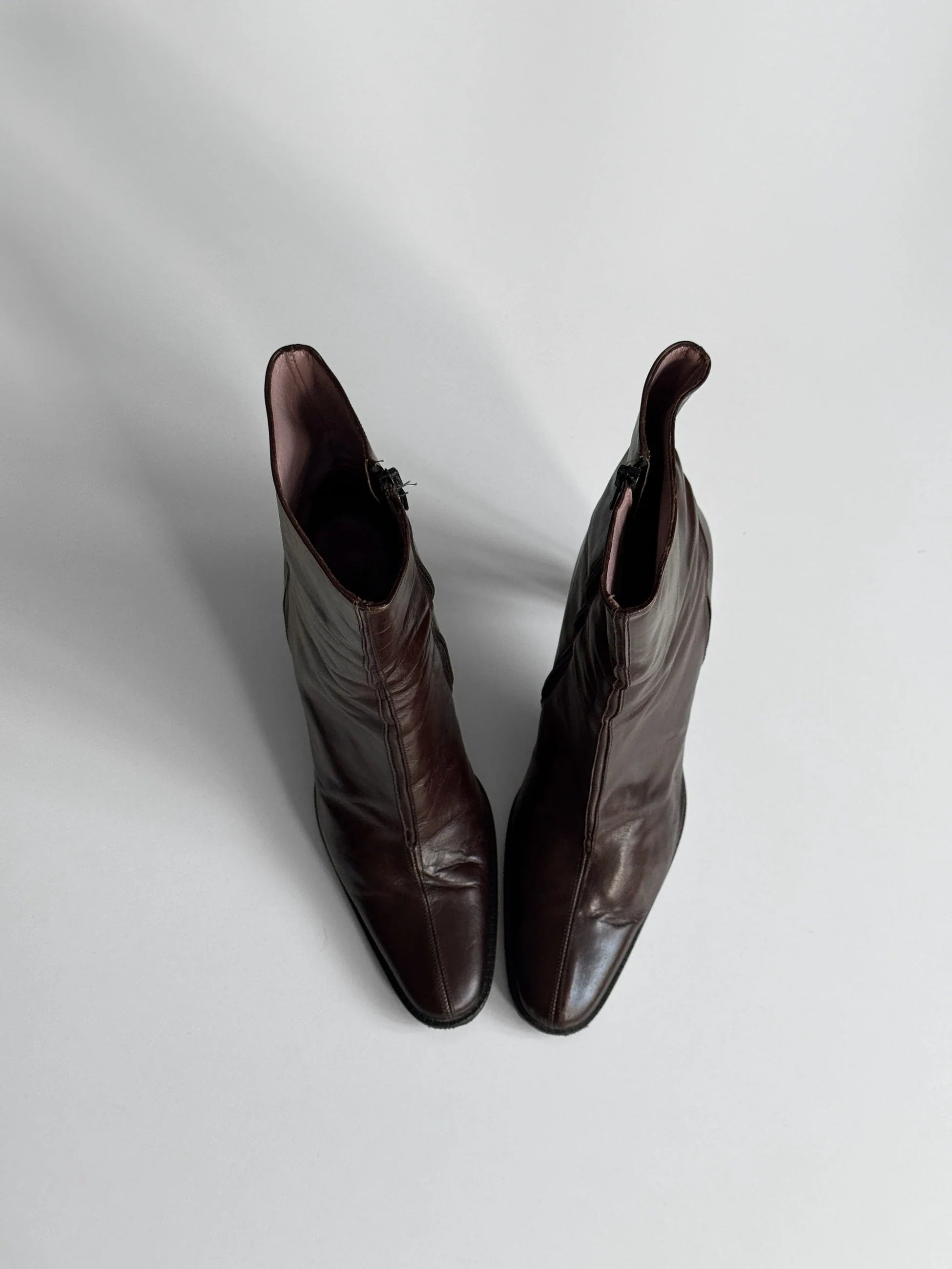 Brown Leather Ankle Boot