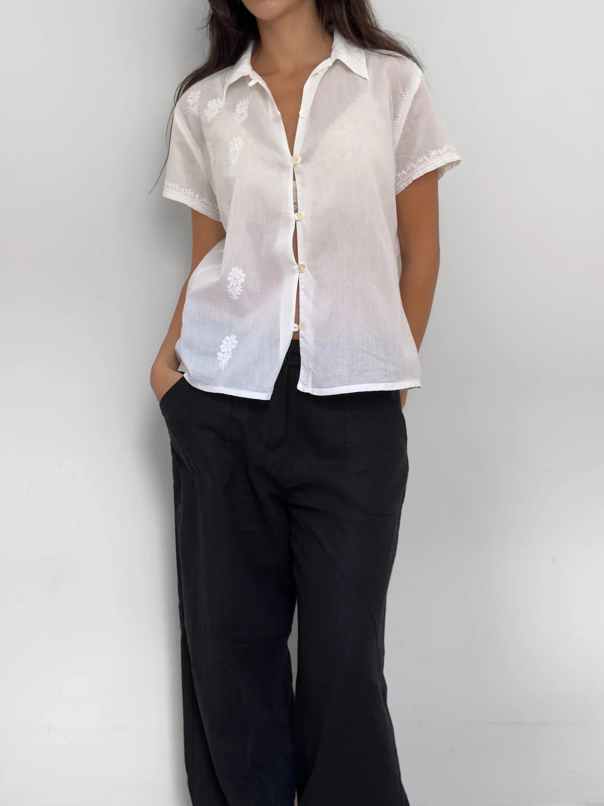 Embroidered Thin Shirt