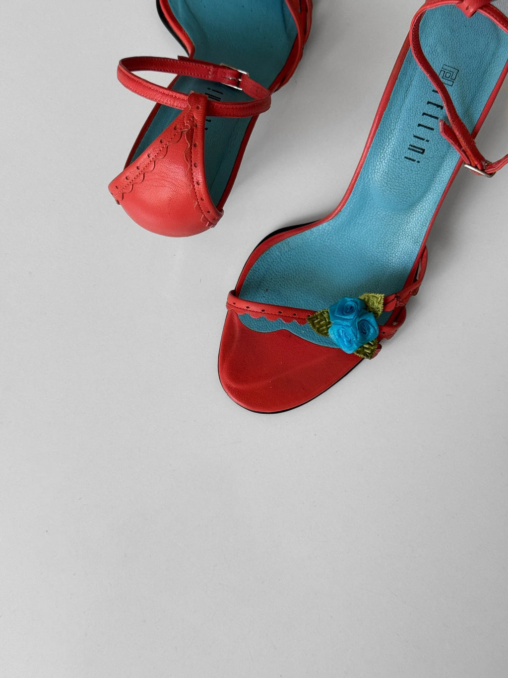 Pomegranate Red Heeled Shoes