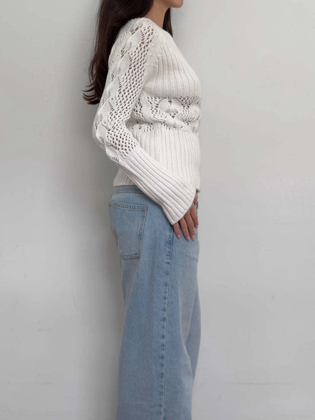 White Wool Sweater