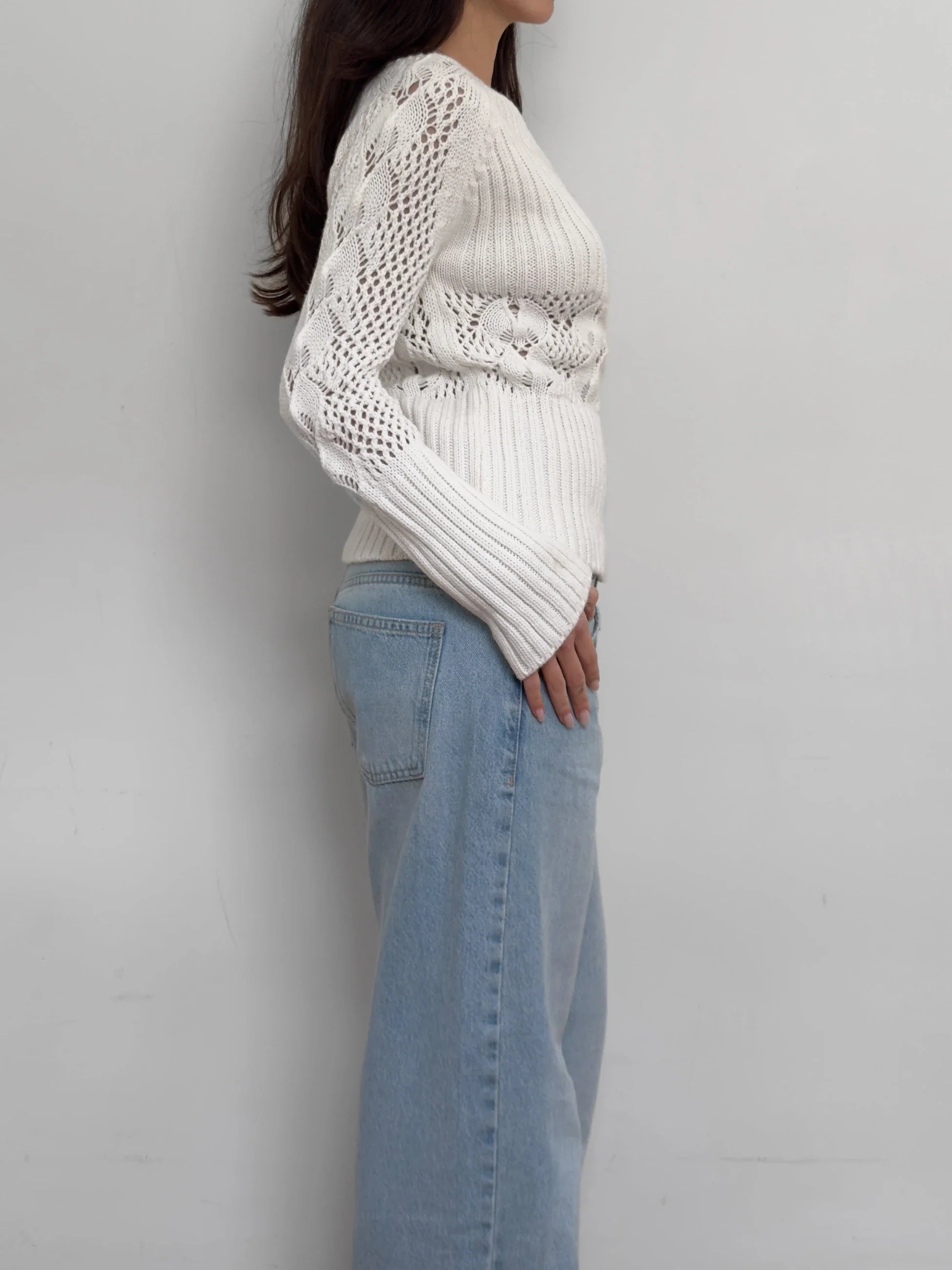 White Wool Sweater