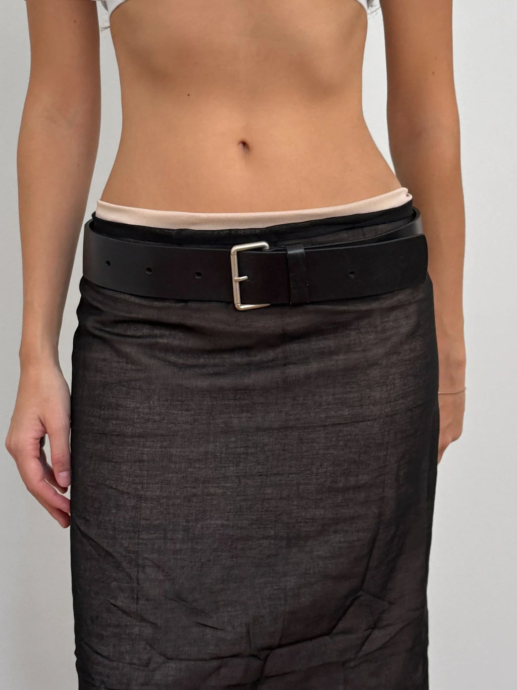 Black Leather Belt