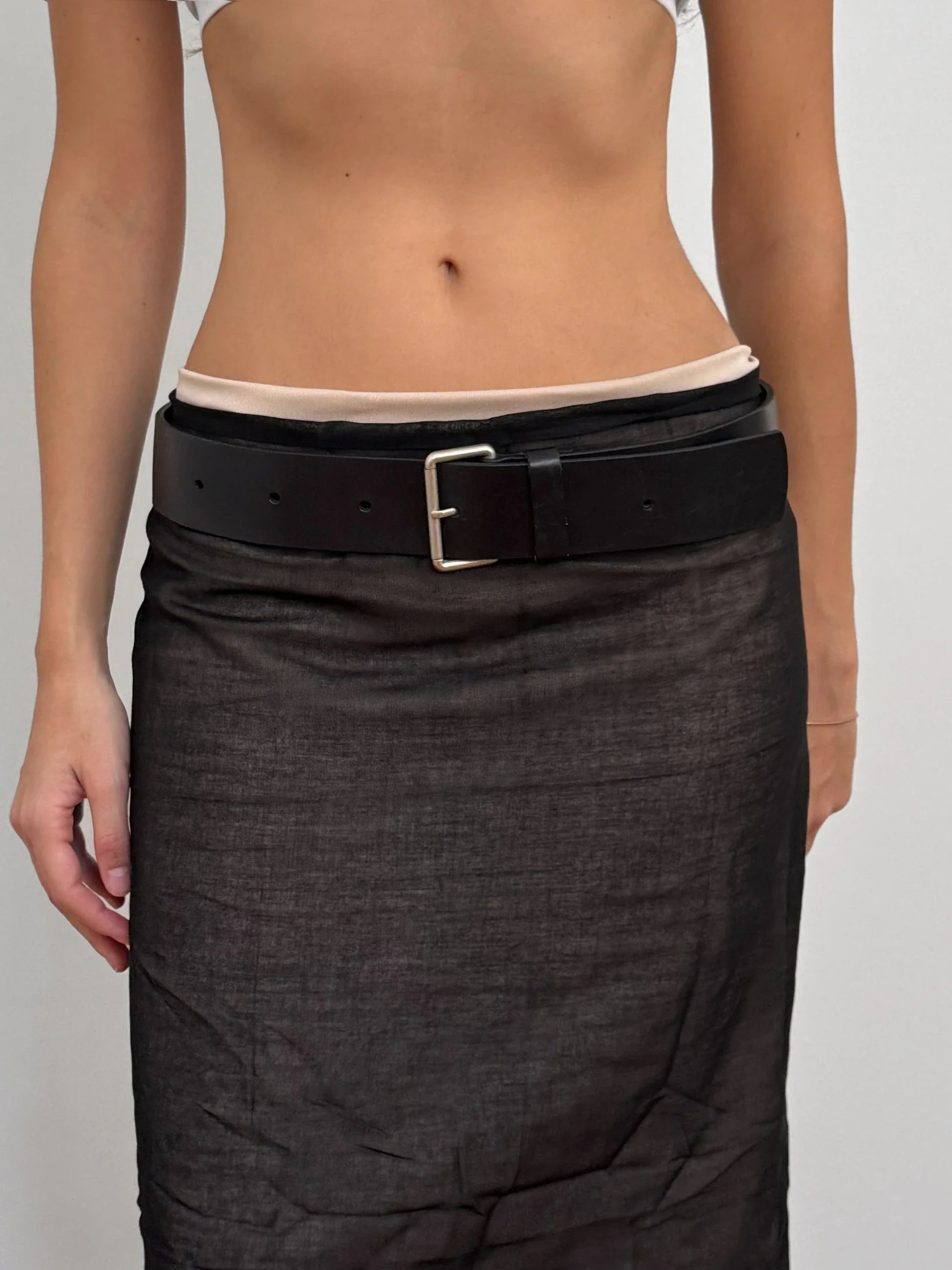 Black Leather Belt