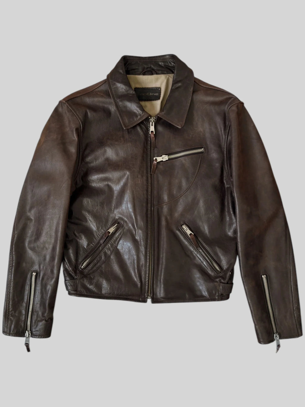 Brown Leather Coat