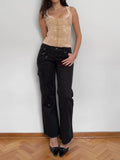 Black Kargo Trousers