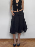 Polka Dot Chiffon Skirt