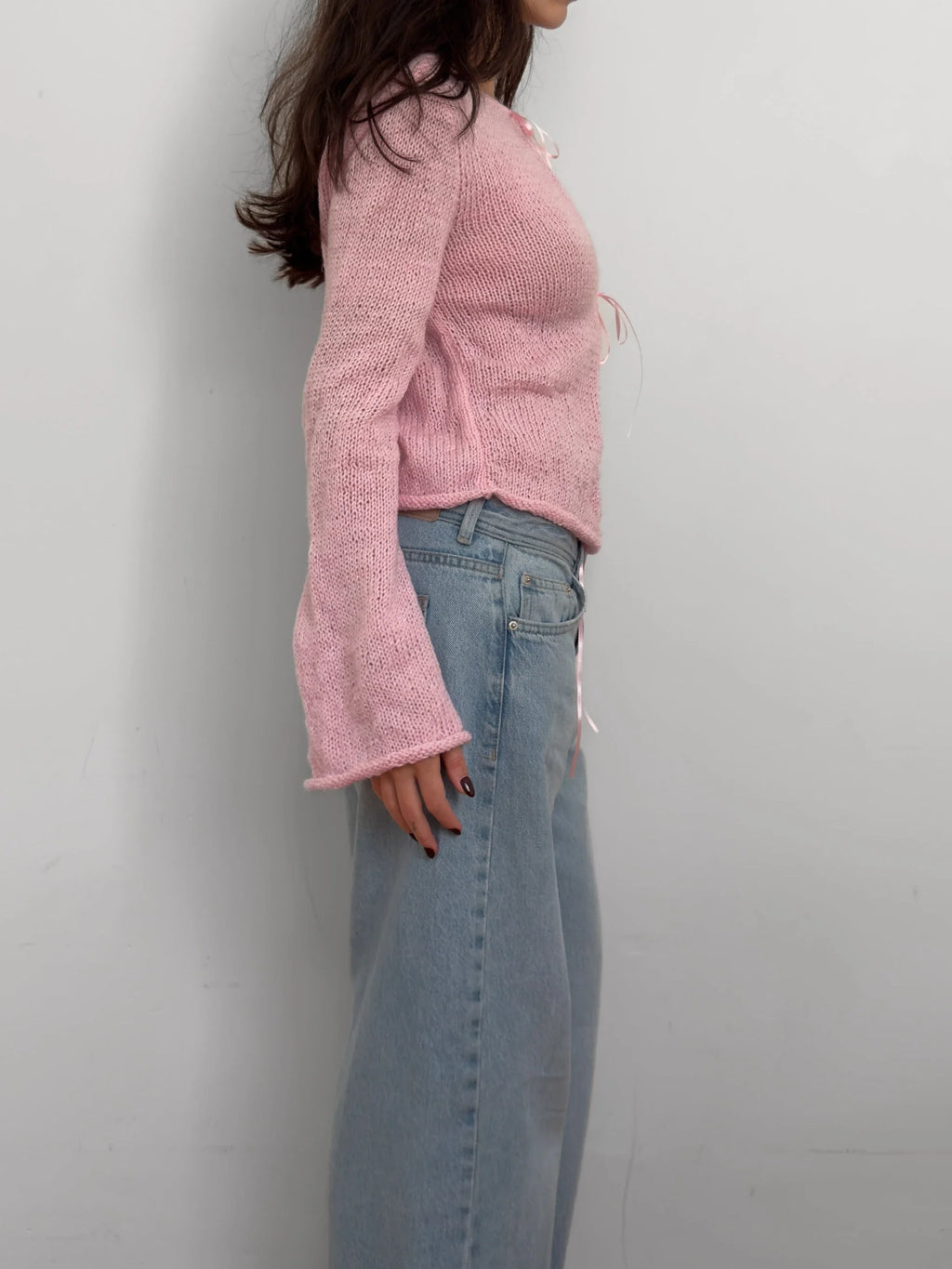 Pink Knit Cardigan