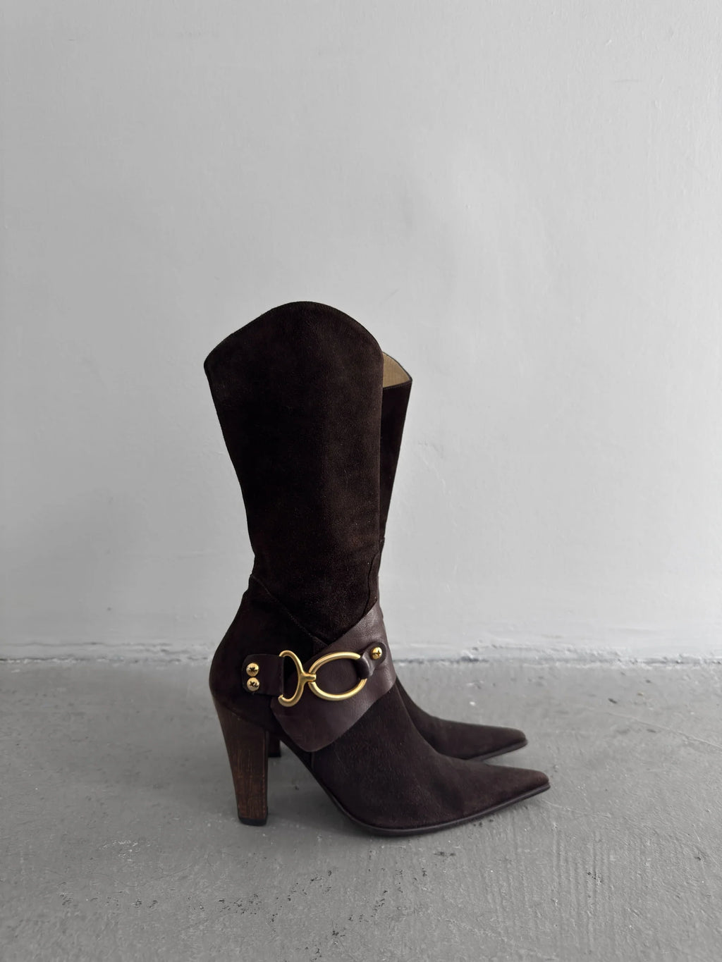 Brown Suede Boots