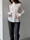 Back-Detailed White Shirt
