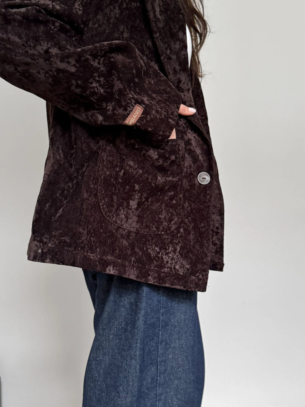 Brown Velvet Blazer
