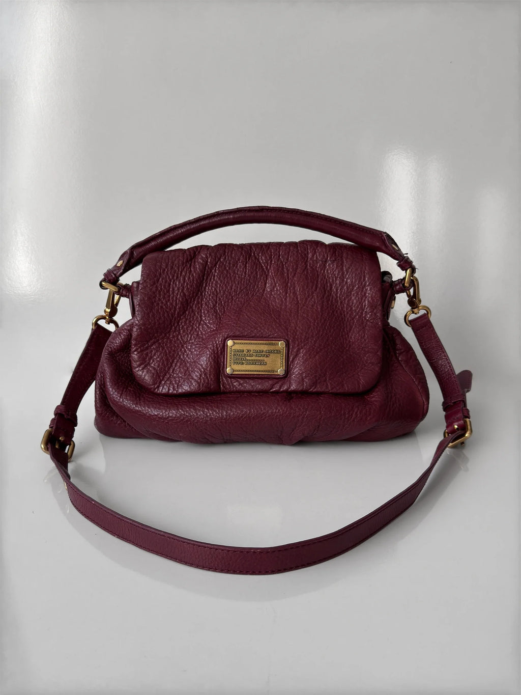 Marc Jacobs Burgundy Leather Bag