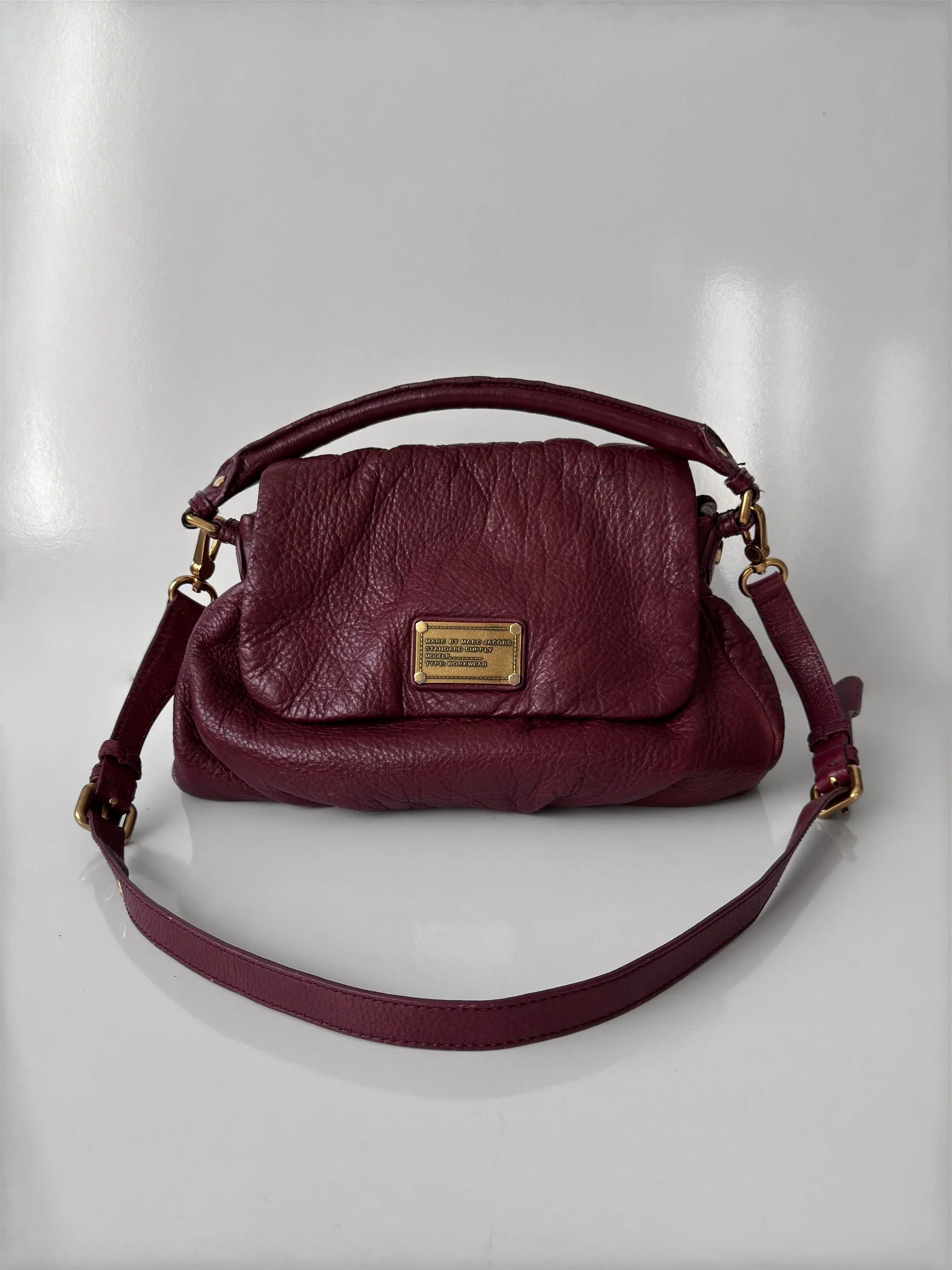 Marc Jacobs Burgundy Leather Bag