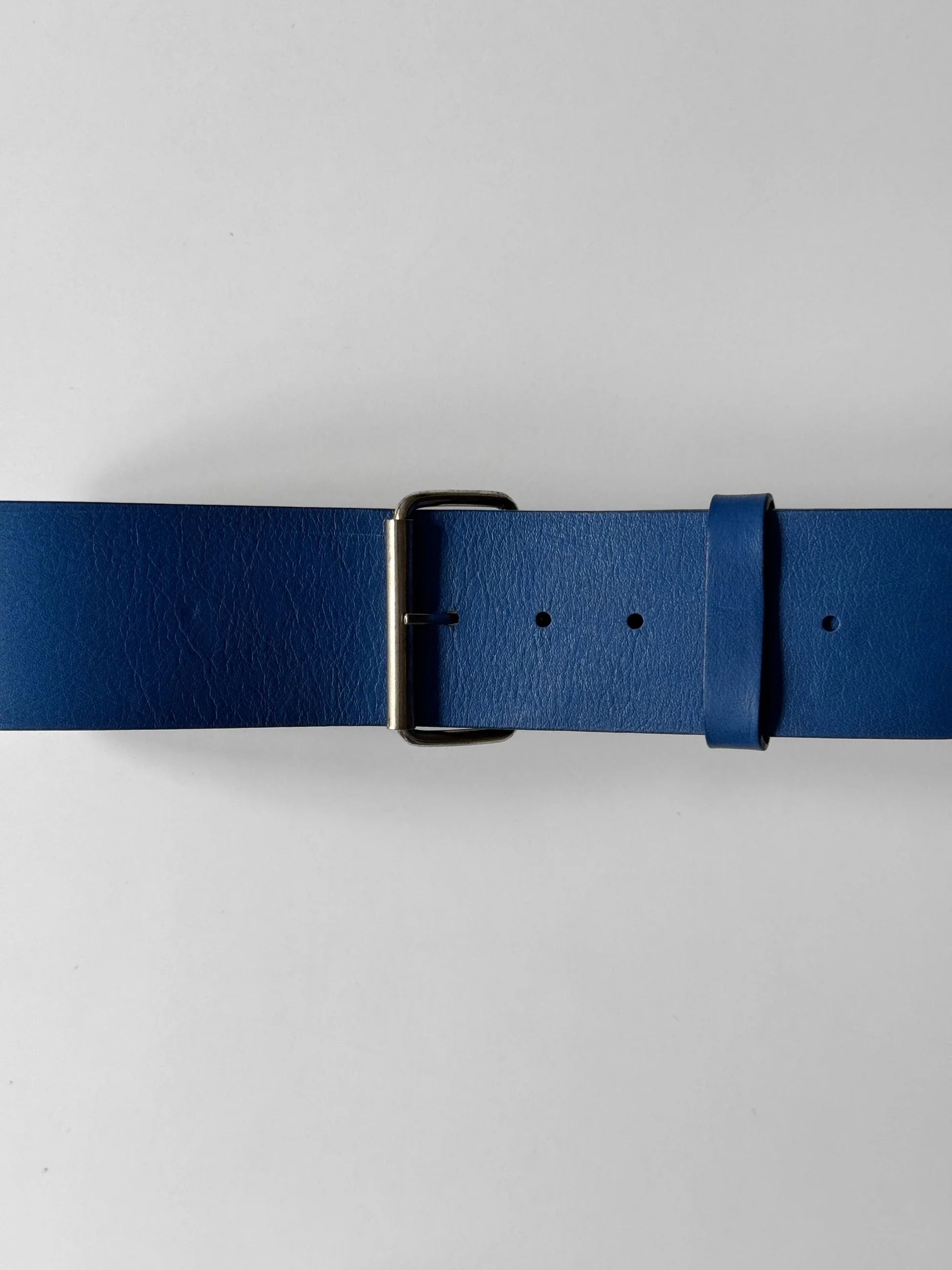 Blue Leather Belt