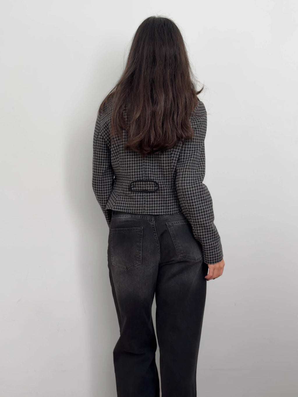 Grey Checked Jacket