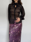 Black Tulle Shirt
