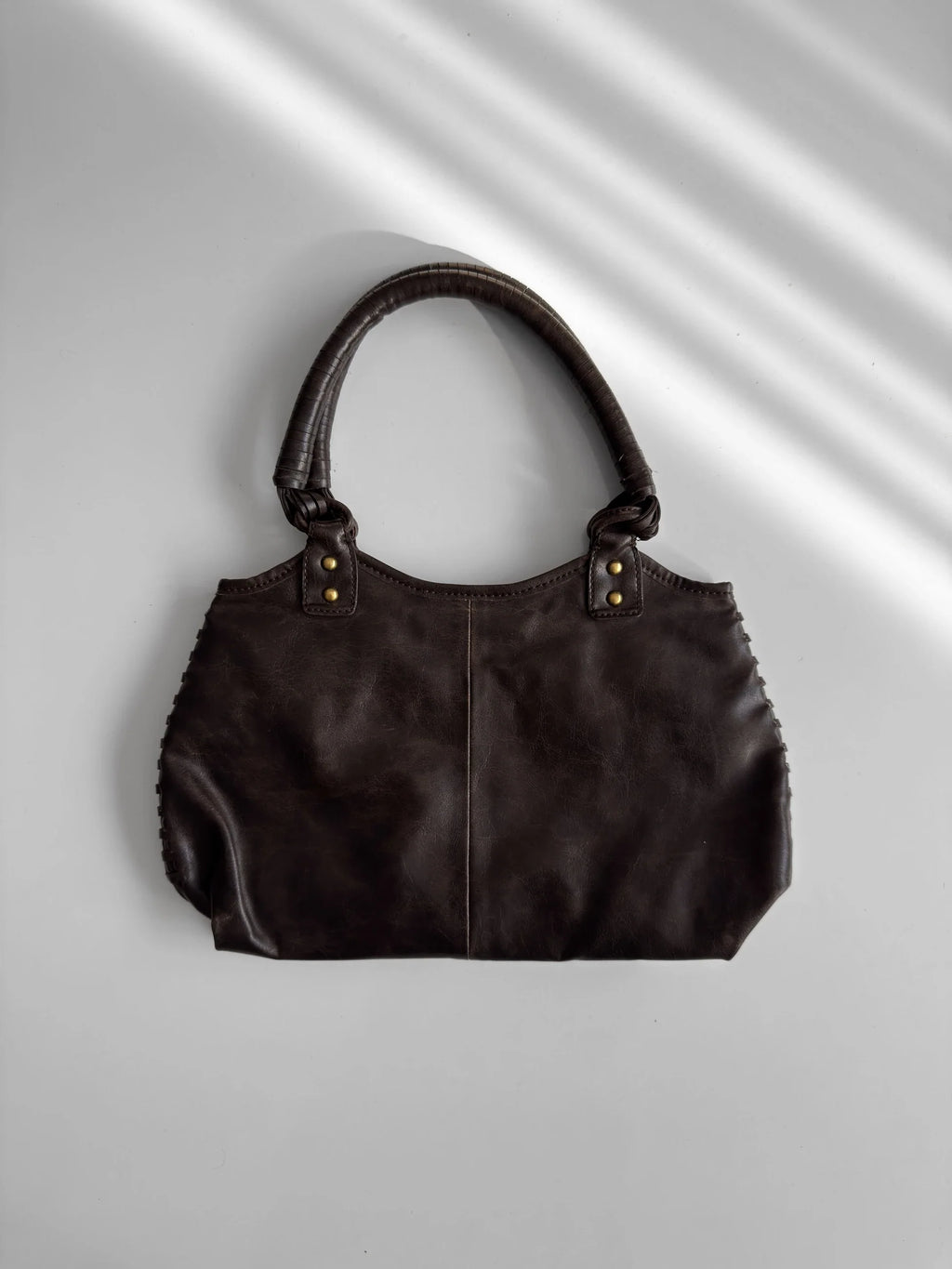 Brown Leather Clutch Bag