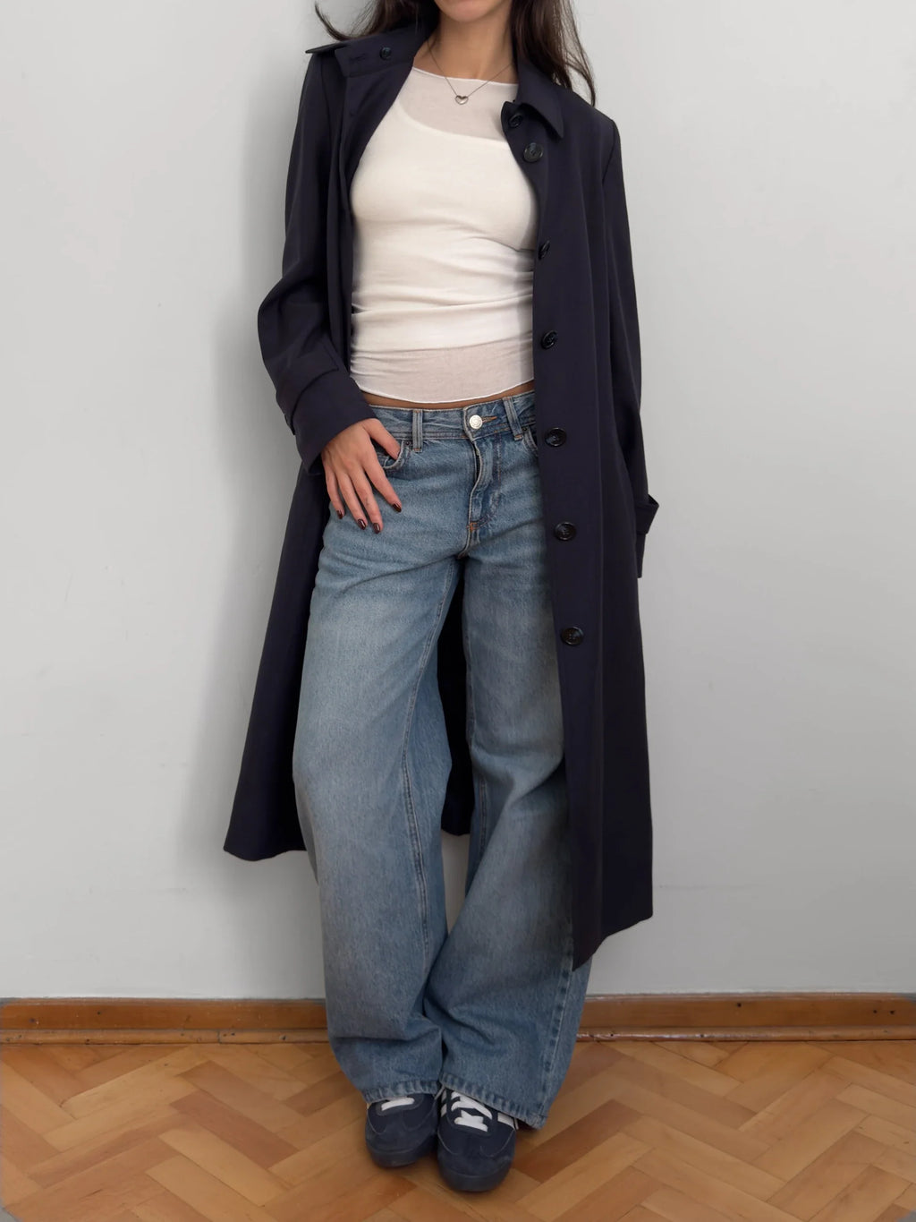 Navy Trench Coat