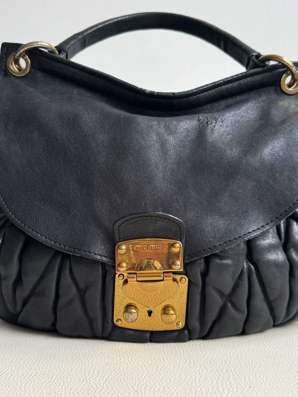 Miu Miu Snap Hobo Bag