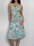 Patterned Midi Dress