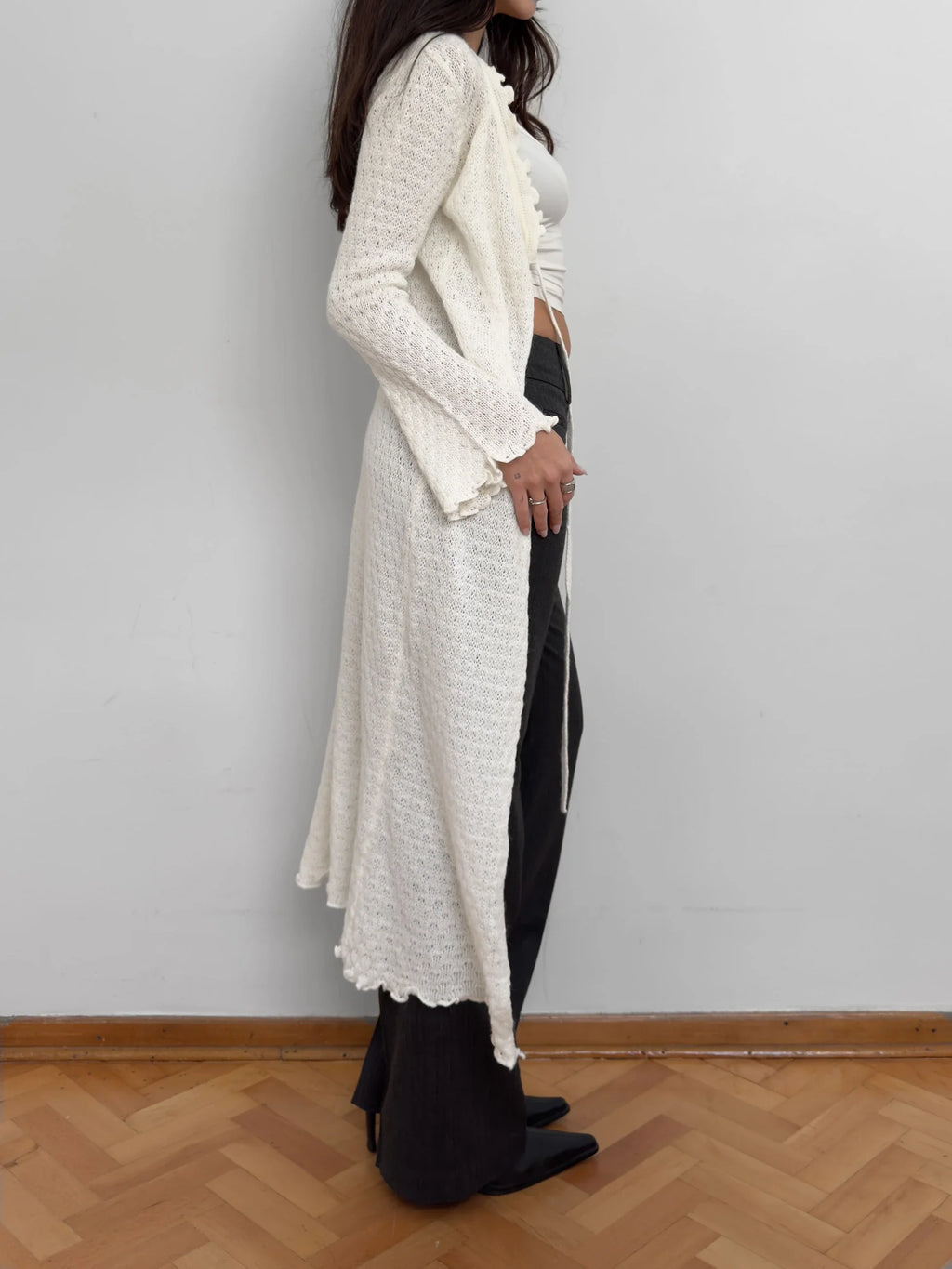 Long Wool Cardigan