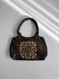 Brown Leather Clutch Bag