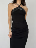 Black Sequin Blouse