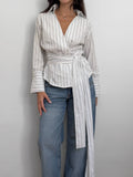 Belted-Waist Shirt