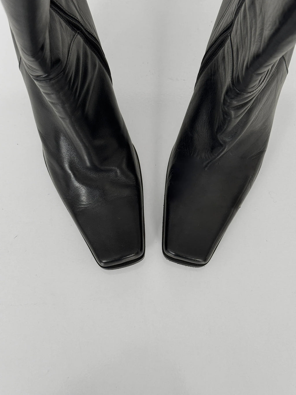 Black Leather Ankle Boot