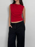 Red Jersey Top