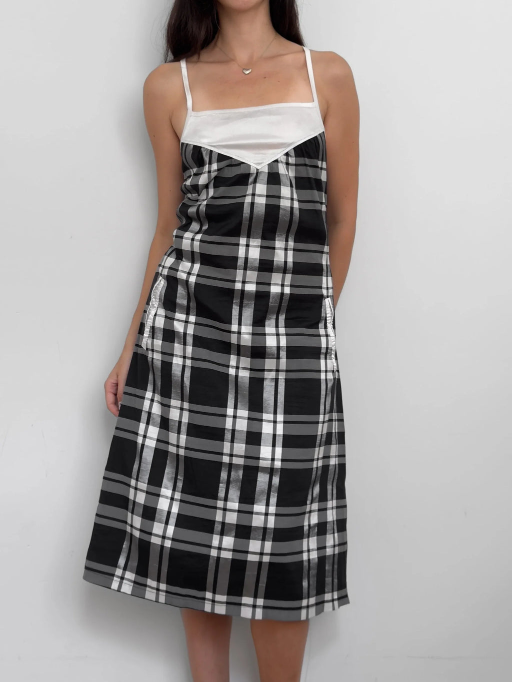 Satin Midi Dress