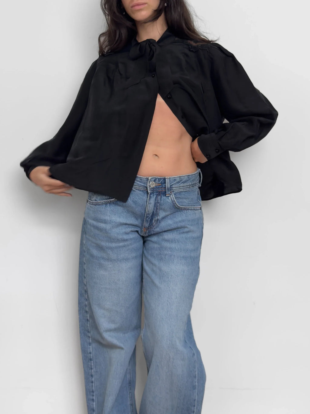 Black Silk Shirt
